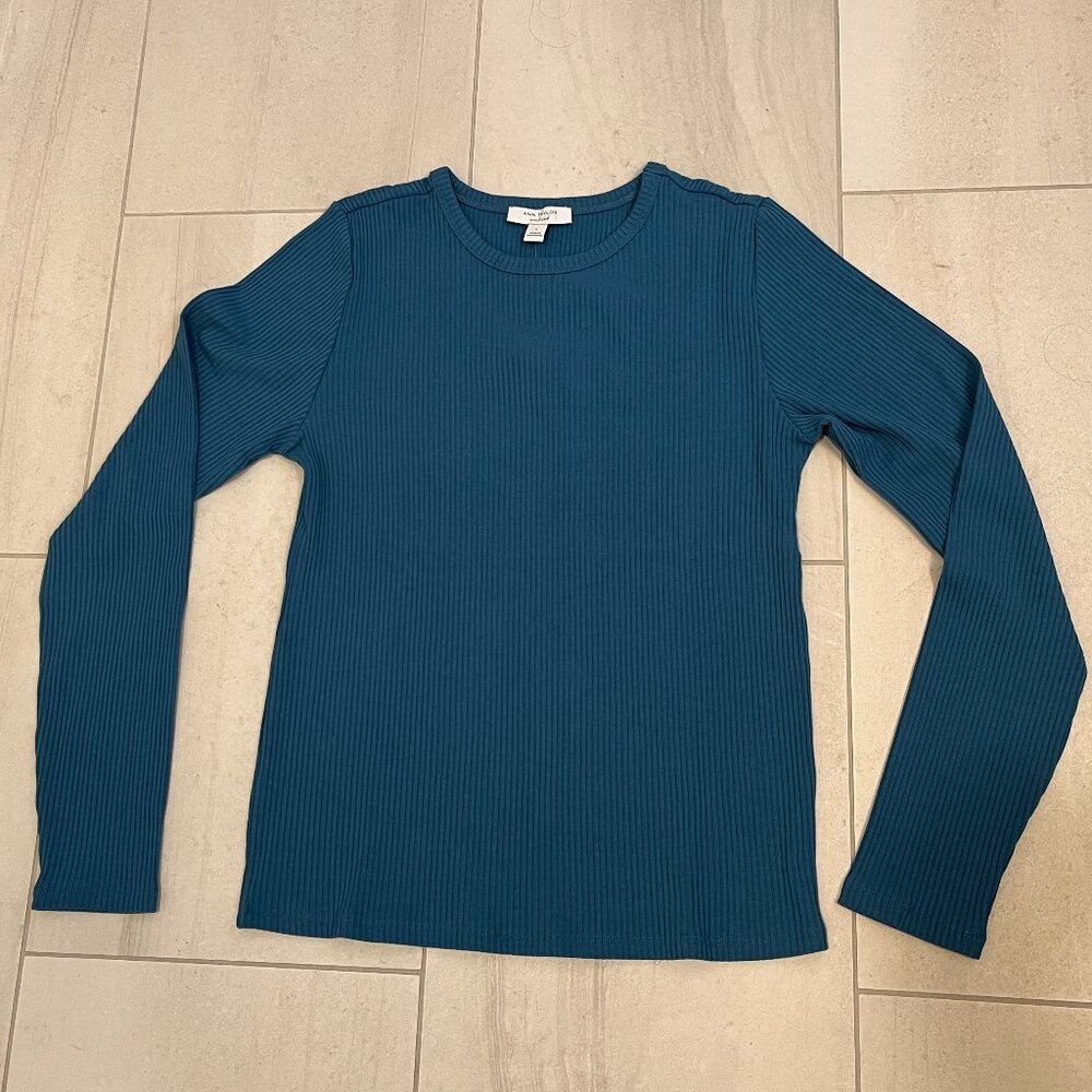 NWT Ann Taylor Blue Longsleeve Tee Shirt